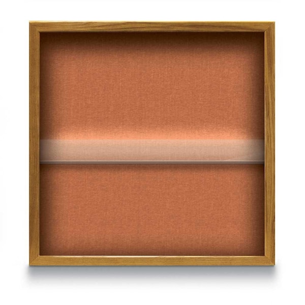 Outdoor Enclosed Combo Board, 48"x36", Satin Frame/Black & Pearl
